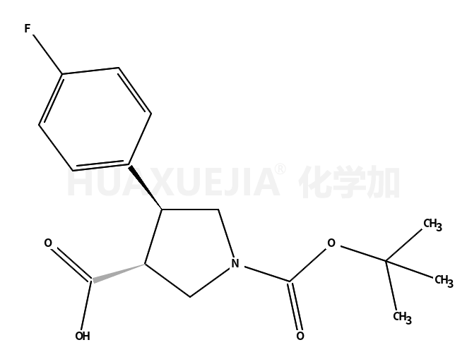 (3S,4r)-1-(叔丁氧基羰基)-4-(4-氟苯基)吡咯烷-3-羧酸