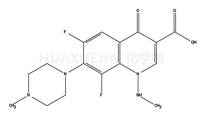 6,8-Difluoro-1,4-dihydro-1-(methylamino)-7-(4-methyl-1-piperazinyl)-4-oxo-3-quinolinecarboxylic Acid Sulfate