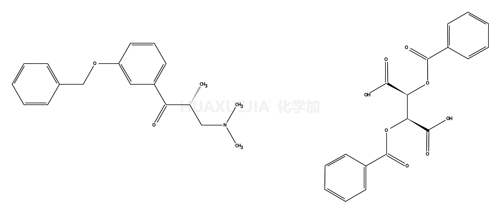 (S)-1-(3-(苄氧基)苯基)-3-(二甲基氨基)-2-甲基丙烷-1-酮.（l）-dbta