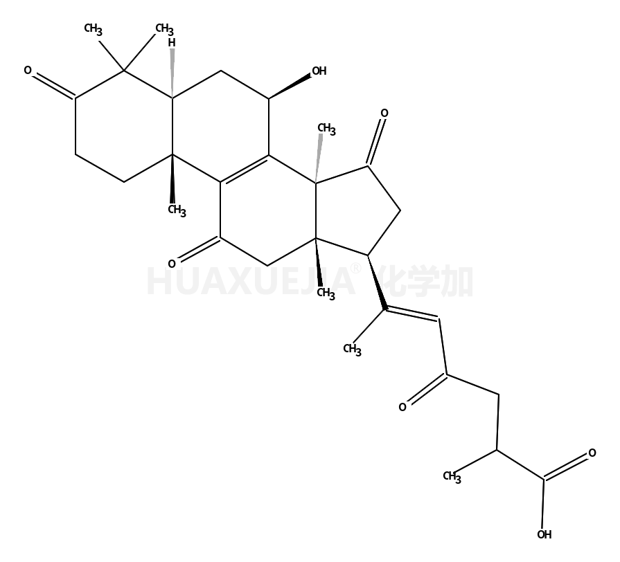 羊毛甾-8,20(22)-二烯-26-酸,  7-羟基-3,11,15,23-四羰基-,   (7b,20E)-