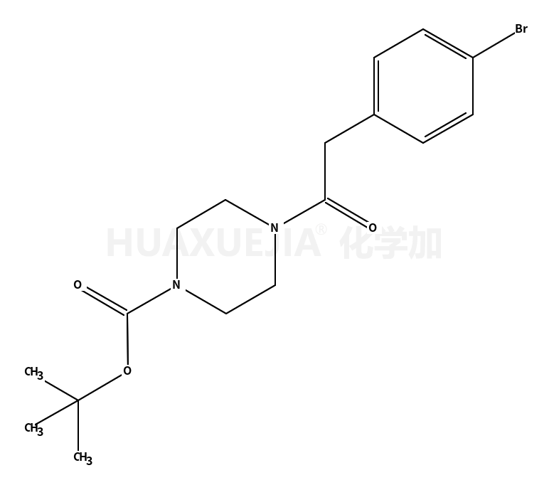 1-​Piperazinecarboxylic acid, 4-​[2-​(4-​bromophenyl)​acetyl]​-​, 1,​1-​dimethylethyl ester