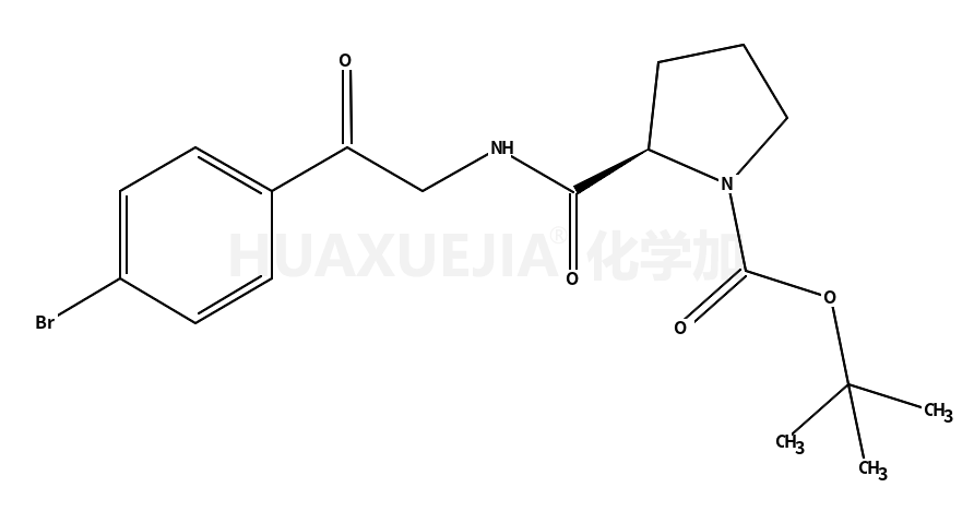 1,1-二甲基乙基 (2S)-2-({[2-(4-溴苯基)-2-氧代乙基]氨基}羰基)-1-吡咯烷羧酸