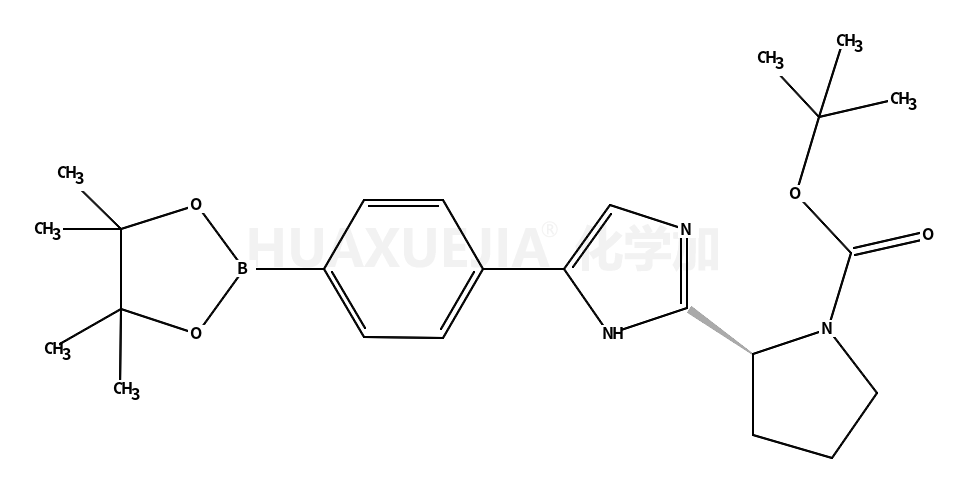 2-{4-[4-(4,4,5,5-四甲基-[1,3,2]二噁硼烷-2-基)-苯基]-1H-咪唑-2-基}-吡咯烷-1-羧酸叔丁酯