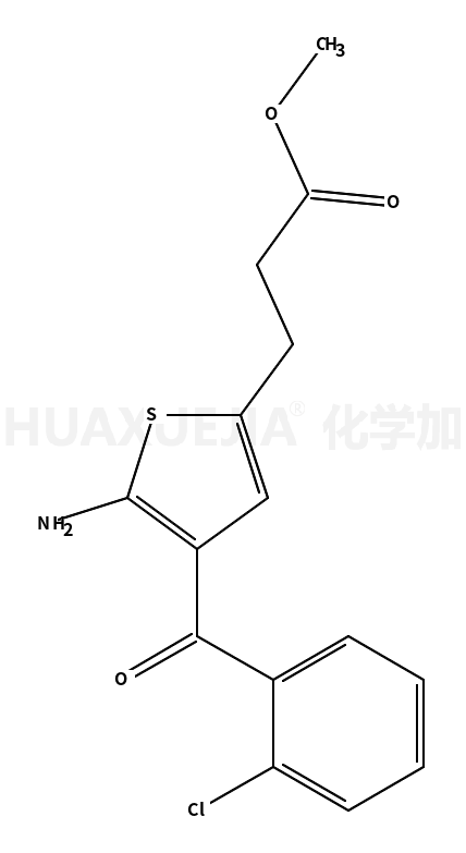 2-Amino-3-(2-chlorobenzoyl)-5-(2-carbomethoxyethyl)thiophene