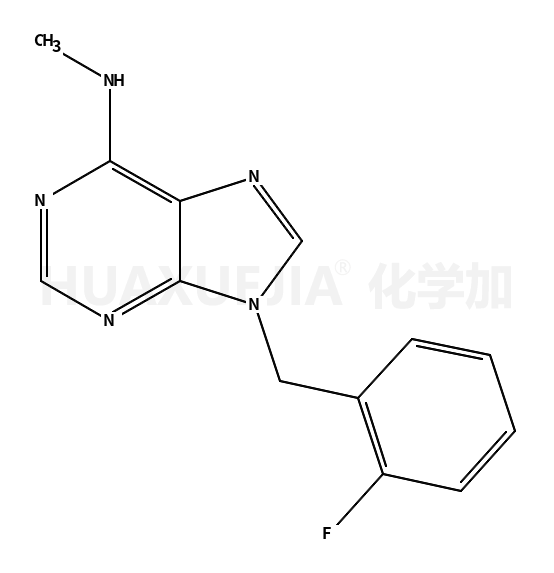 9-[(2-fluorophenyl)methyl]-N-methylpurin-6-amine