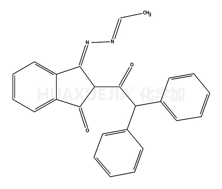 2-二苯乙酰基-3-(亚乙基-腙基)茚酮