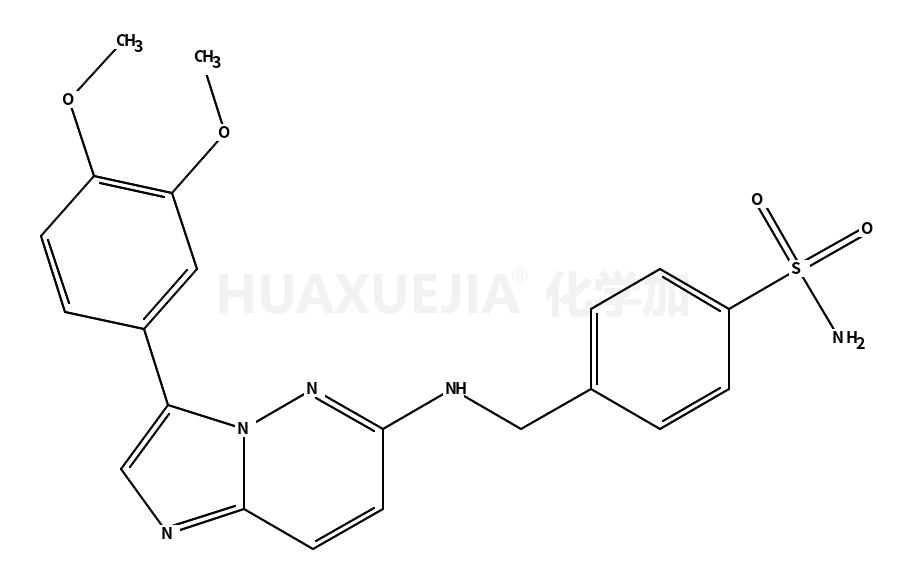 4-((3-(3,4-二甲氧基苯基)咪唑并[1,2-b]吡嗪-6-基氨基)甲基)-苯磺酰胺