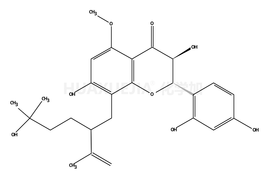 (2R,3S)-2-(2,4-二羟基苯基)-3,7-二羟基-8-[5-羟基-5-甲基-2-(丙-1-烯-2-基)己基]-5-甲氧基-2,3-二氢-4H-色烯-4-酮