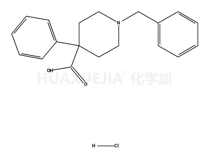 1-Benzyl-4-phenyl-4-piperidinecarboxylic Acid Hydrochloride