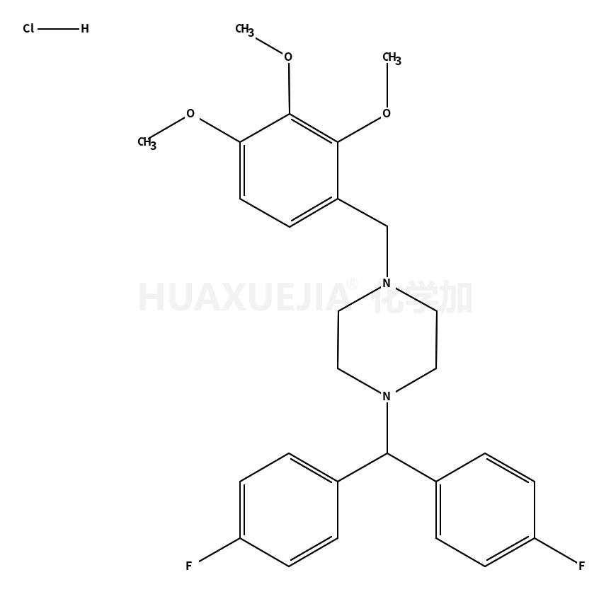 1-[双(4-氟苯基)甲基]-4-(2,3,4-三甲氧基苯基)哌嗪二盐酸盐