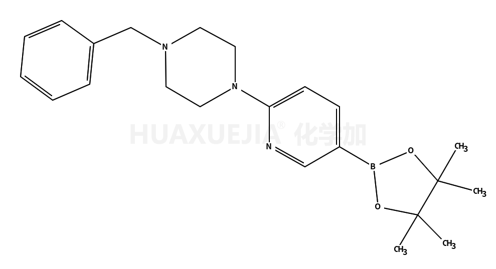 1-(苯基甲基)-4-[5-(4,4,5,5-四甲基-1,3,2-二氧硼烷)-2-吡啶基]-哌嗪