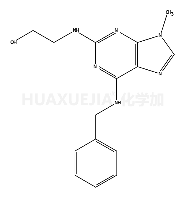 2-(羟乙氨基)-6-苄氨基-9-甲基嘌呤