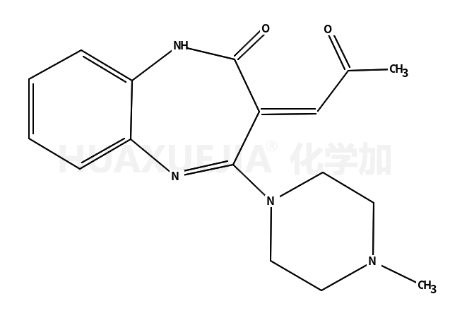 (3Z)-1,3-二氢-4-(4-甲基-1-哌嗪基)-3-(2-氧代亚丙基)-2H-1，5-苯并二氮杂-2-酮