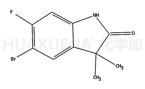 2H-INDOL-2-ONE, 5-BROMO-6-FLUORO-1,3-DIHYDRO-3,3-DIMETHYL-,