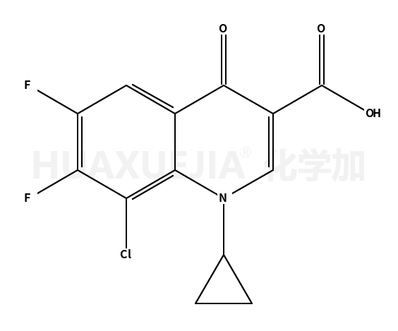 8-氯-1-环丙基-6,7-二氟-1,4-二氢-4-氧代-3-喹啉羧酸