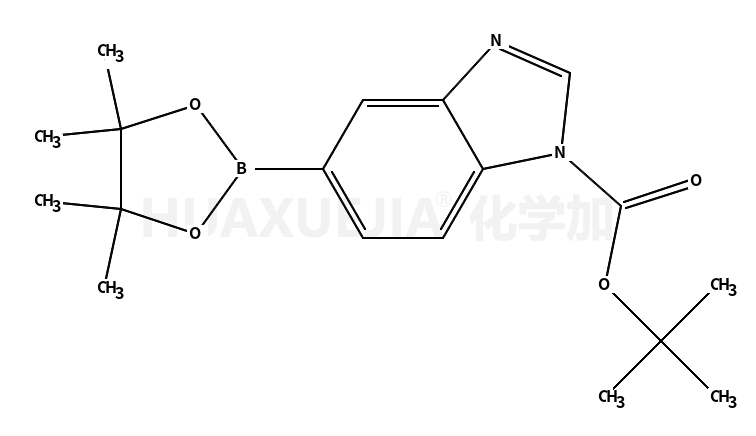 1H-苯并咪唑-1-甲酸, 5-(4,4,5,5-四甲基-1,3,2-二氧杂环己硼烷-2-基)-, 1,1-二甲基乙酯