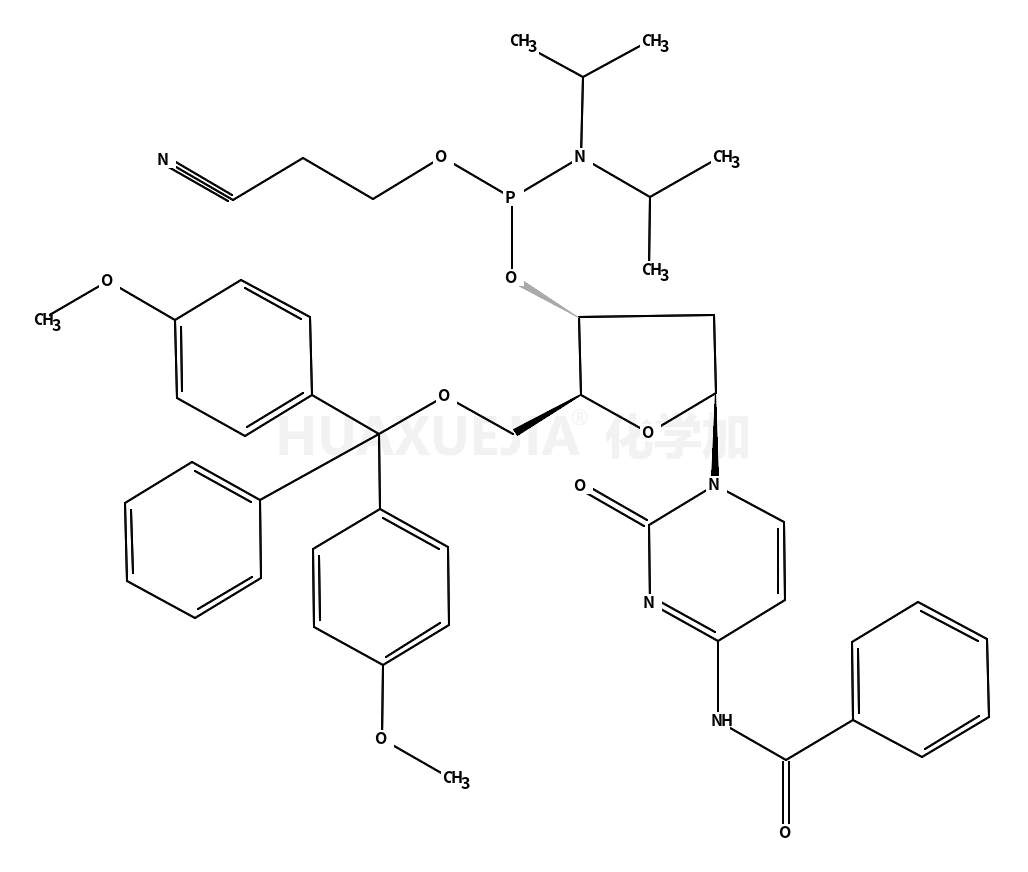5’-O-(4,4’-二甲氧基三苯基)-N4-苯甲酰基-2’-脱氧胞苷-3’-(2-氰乙基-N,N-二异丙基)亚磷酰胺