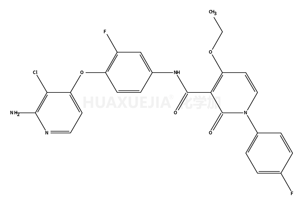 N-[4-[(2-氨基-3-氯-4-吡啶)氧基]-3-氟苯基]-4-乙氧基-1-(4-氟苯基)-1,2-二氢-2-氧代-3-吡啶羧酰胺