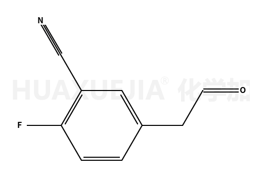 BENZONITRILE, 2-FLUORO-5-(2-OXOETHYL)-