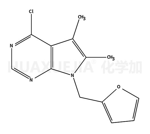 4-氯-7-(2-呋喃甲基)-5,6-二甲基-7H-吡咯并[2,3-d]嘧啶