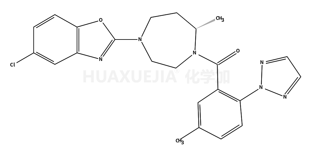 5-氯-2-[(5R)-5-甲基-4-[5-甲基-2-(2H-1,2,3-三唑-2-基)苯甲酰基]-1,4-二氮杂环庚烷-1-基]-1,3-苯并恶唑