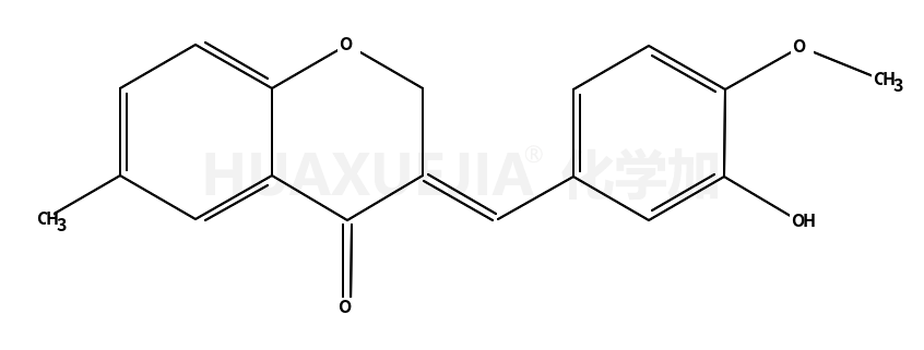 (3E)-3-(3-Hydroxy-4-methoxybenzylidene)-6-methyl-2,3-dihydro-4H-c hromen-4-one