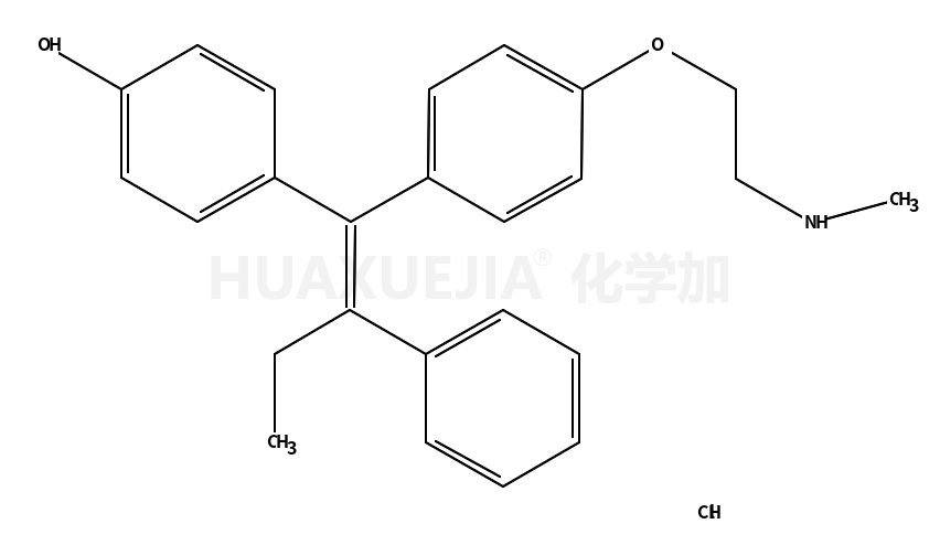 4-[(Z)-1-[4-[2-(methylamino)ethoxy]phenyl]-2-phenylbut-1-enyl]phenol,hydrochloride