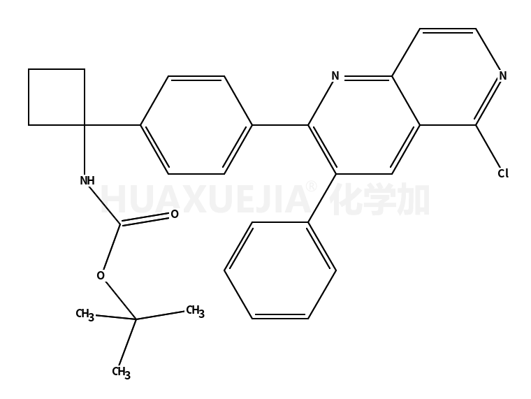1-(4-(5-氯-3-苯基-1,6-萘啶-2-基)苯基)环丁基氨基甲酸叔丁酯