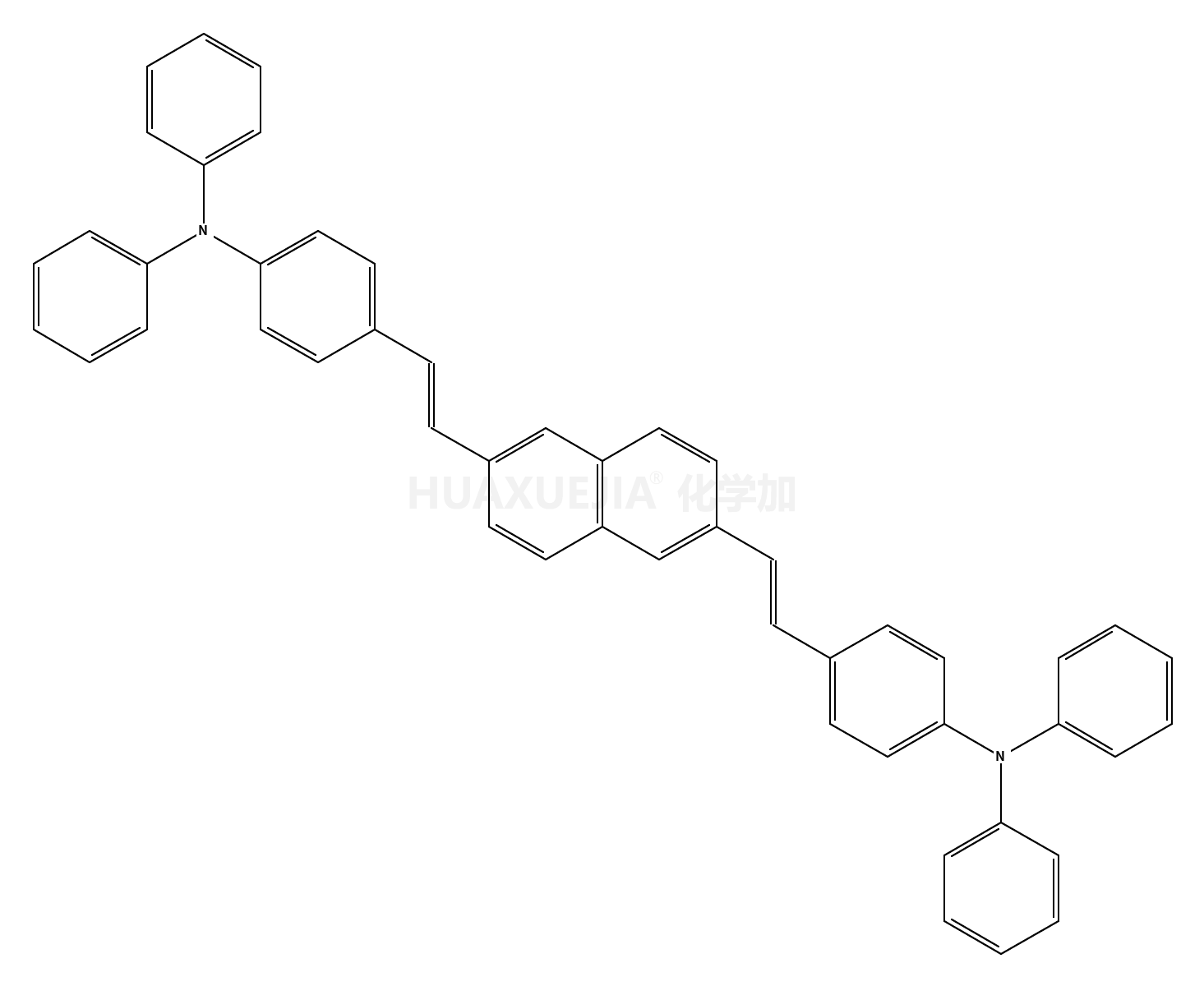 (E,E)-2,6-bis[2-(4'-(diphenylamino)phenyl)vinyl]naphthalene