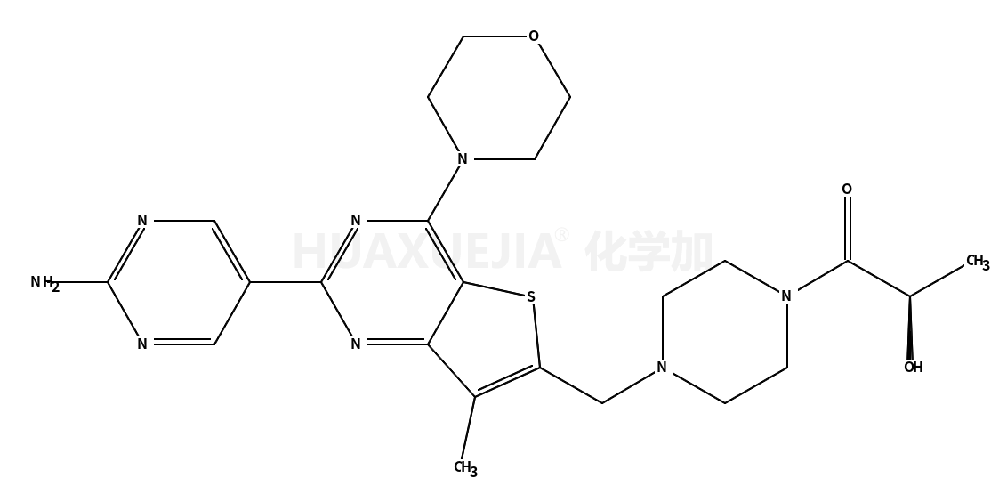 (S)-1-[4-[[2-(2-氨基嘧啶-5-基)-7-甲基-4-(吗啉-4-基)噻吩并[3,2-D]嘧啶-6-基]甲基]哌嗪-1-基]-2-羟基丙-1-酮