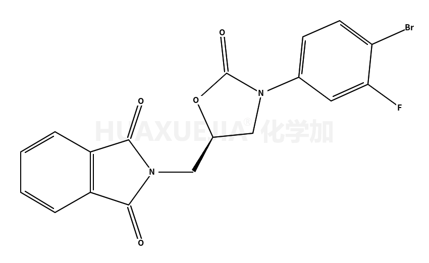 (S)-2-((3-(4-bromo-3-fluorophenyl)-2-oxooxazolidin-5-yl)methyl)isoindoline-1,3-dione