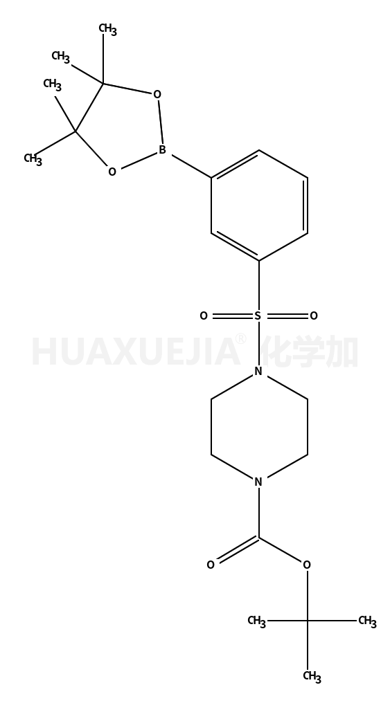 2-Methyl-2-propanyl 4-{[3-(4,4,5,5-tetramethyl-1,3,2-dioxaborolan -2-yl)phenyl]sulfonyl}-1-piperazinecarboxylate