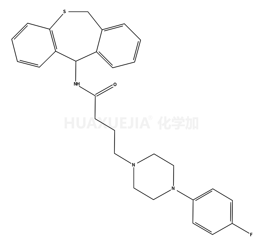 1-哌嗪丁酰胺,N-(6,11-二氢二苯并[b,e]噻庚英-11-基)-4-(4-氟苯基)-