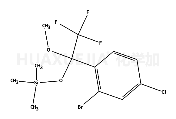 (1-(2-bromo-4-chlorophenyl)-2,2,2-trifluoro-1-methoxyethoxy)trimethylsilane