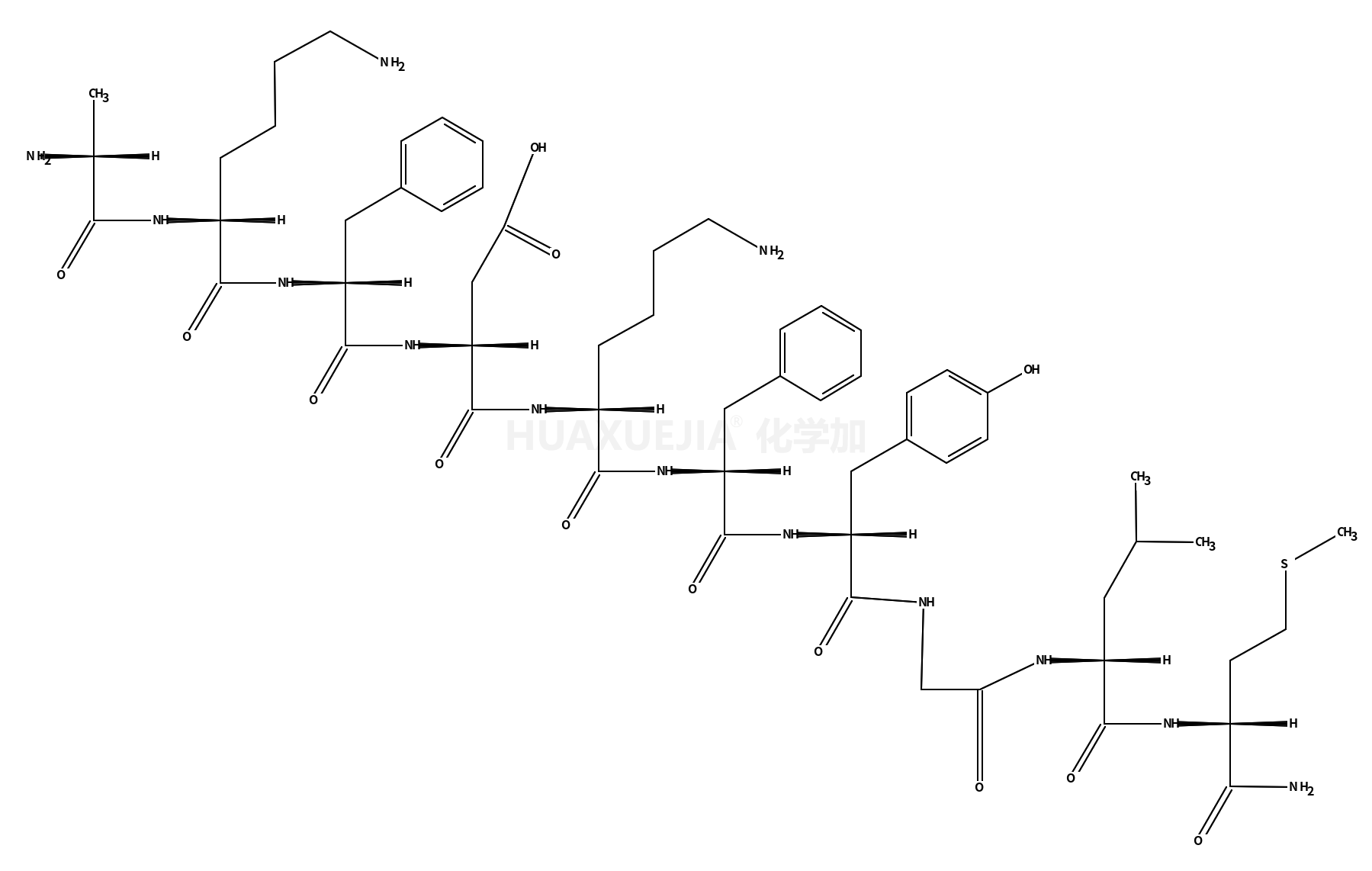 ALA-LYS-PHE-ASP-LYS-PHE-TYR-GLY-LEU-MET-NH2
