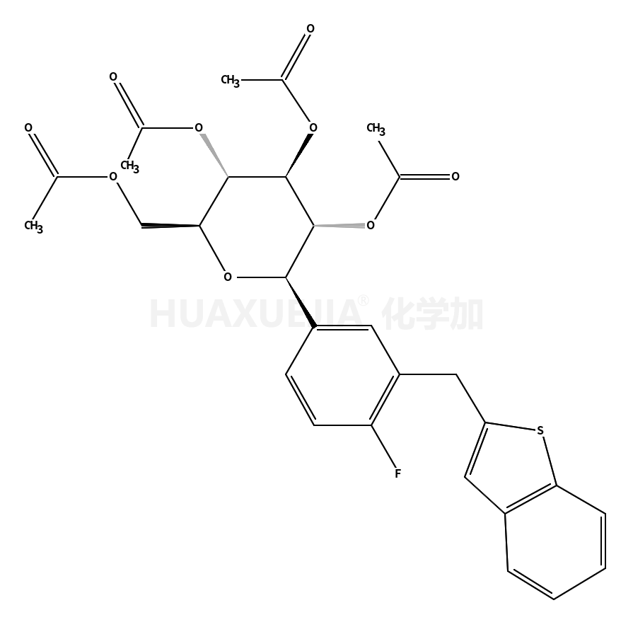(1S)-2,3,4,6-tetra-O-acetyl-1,5-anhydro-1-[3-(1-benzothien-2-ylmethyl)-4-fluorophenyl]-D-glucitol