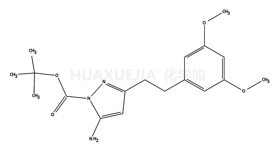 5-氨基-3-[2-(3,5-二甲氧基苯基)乙基]吡唑-1-羧酸叔丁酯