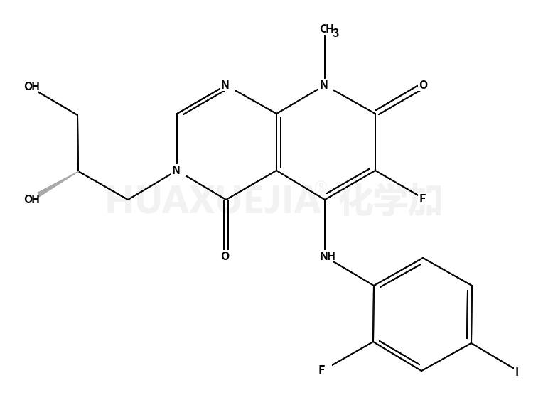 3-[(2R)-2,3-dihydroxypropyl]-6-fluoro-5-(2-fluoro-4-iodoanilino)-8-methylpyrido[2,3-d]pyrimidine-4,7-dione