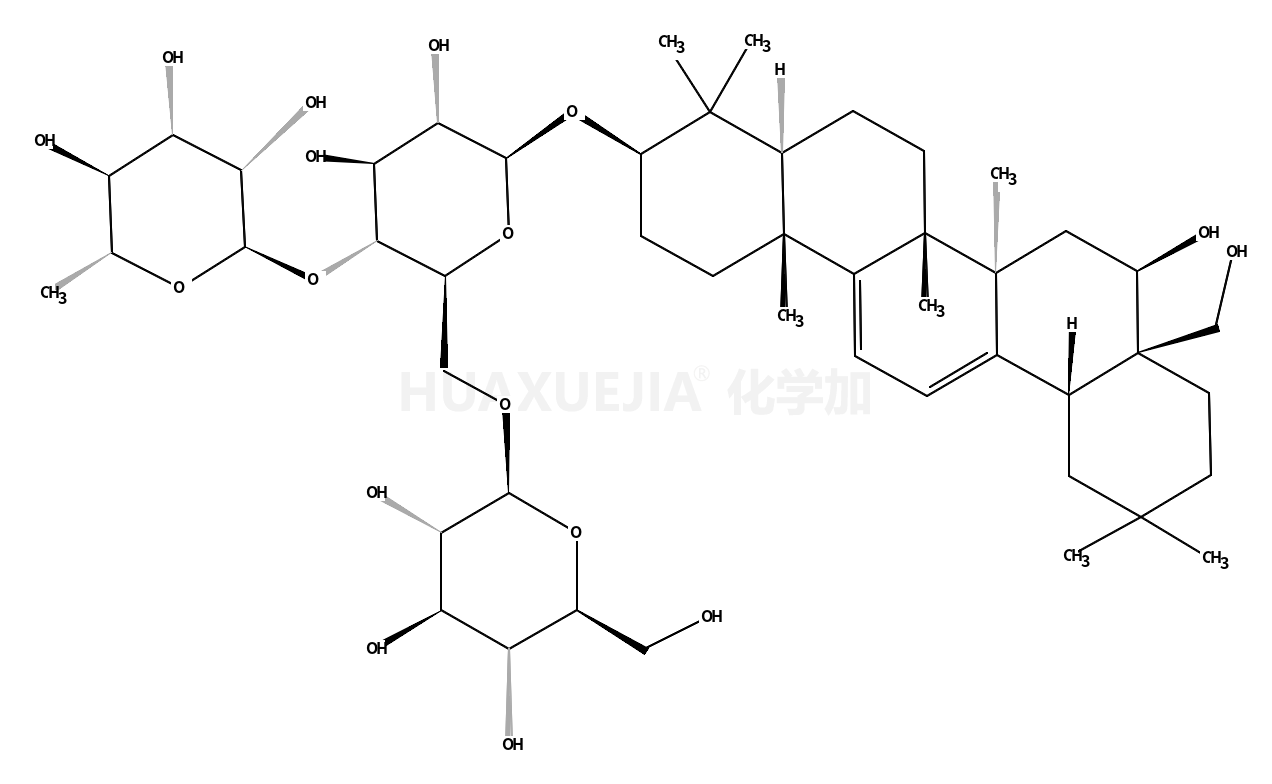 b-D-Glucopyranoside, (3b,16b)-16,28-dihydroxyoleana-9(11),12-dien-3-yl O-6-deoxy-a-L-mannopyranosyl-(1®
