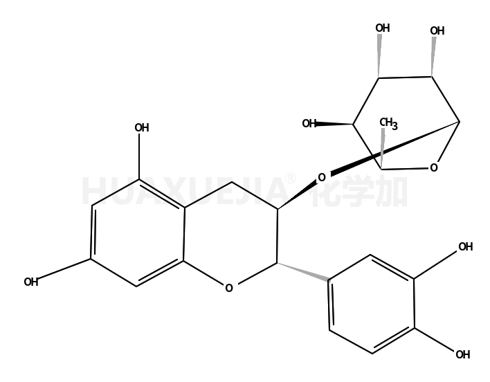 a-L-吡喃甘露糖苷,(2R,3S)-2-(3,4-二羟基苯基)-3,4-二氢-5,7-二羟基-2H-1-苯并吡喃-3-基6-脱氧-