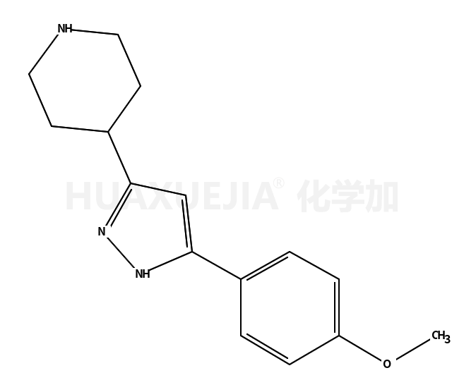 4-[3-(4-哌啶基)-1H-吡唑-5-基]-苯甲醚