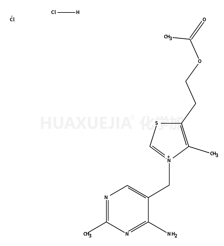 2-[3-[(4-amino-2-methylpyrimidin-5-yl)methyl]-4-methyl-1,3-thiazol-3-ium-5-yl]ethyl acetate,chloride,hydrochloride