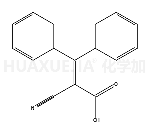 2-cyano-3,3-diphenylprop-2-enoic acid