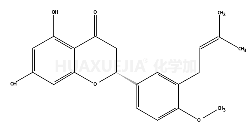 (2S)-2,3-二氢-5,7-二羟基-2-[4-甲氧基-3-(3-甲基-2-丁烯-1-基)苯基]-4H-1-苯并吡喃-4-酮