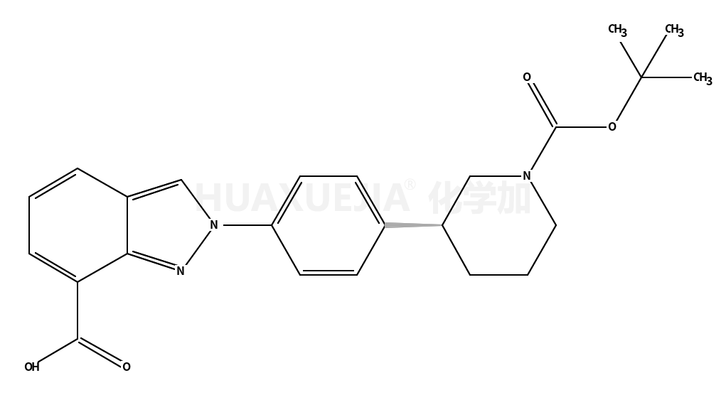 2-{4-[(3S)-1-(tert-butoxycarbonyl)piperidin-3-yl]phenyl}-2H-indazole-7-carboxylic acid