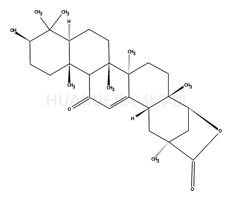 齐墩果-12-烯-29-酸,  3,22-二羟基-11-羰基-,   g-内酯, (3b,20b,22b)-