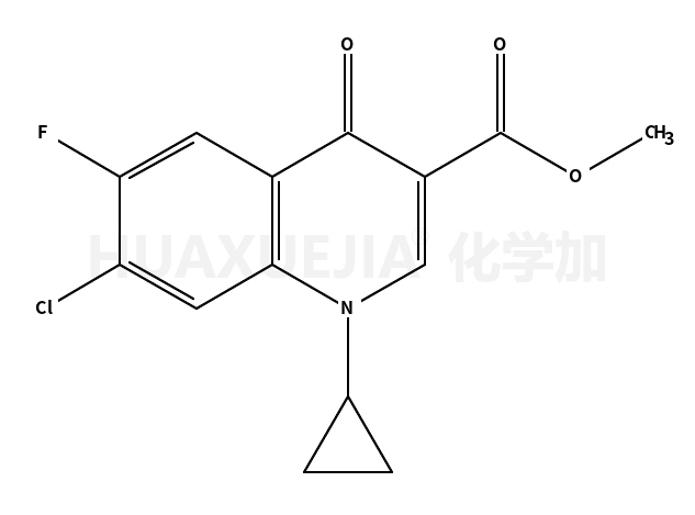 Methyl 7-chloro-1-cyclopropyl-6-fluoro-4-oxo-1,4-dihydro-3-quinol inecarboxylate