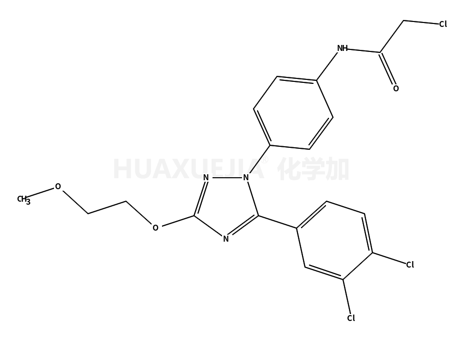 Acetamide, 2-​chloro-​N-​[4-​[5-​(3,​4-​dichlorophenyl)​-​3-​(2-​methoxyethoxy)​-​1H-​1,​2,​4-​triazol-​1-​yl]​phenyl]​-
