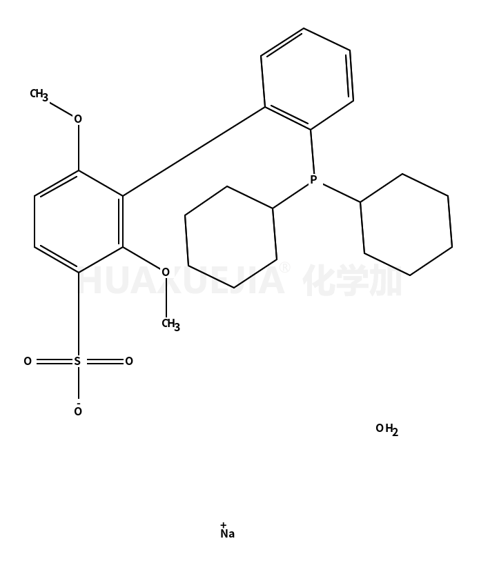 2'-二環(huán)己基膦基-2,6-二甲氧基-1,1'-聯(lián)苯基-3-磺酸鈉水合物