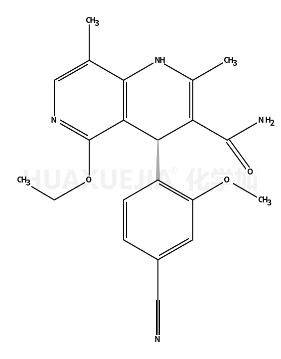 (4S)-4-(4-cyano-2-methoxyphenyl)-5-ethoxy-2,8-dimethyl-1,4-dihydro-1,6-naphthyridine-3-carboxamide